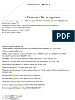 Detectability of Solar Panels As A Technosignature IOPscience