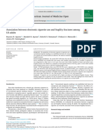 Association Between Electronic Cigarette Use and Fragility Fractures Among US Adults