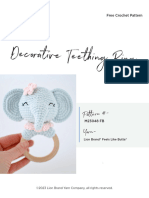 Elephant Baby Rattle