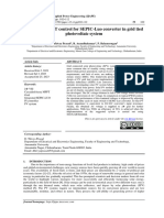 Intelligent MPPT Control For SEPIC-Luo Converter in Grid Tied Photovoltaic System