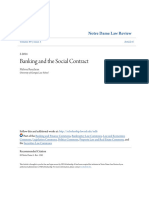 Banking and The Social Contract