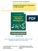 Get Hikmah Hikmah Nahjul Balaghah 3 Fathimah Al Ma Shumah Free All Chapters