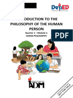 Introduction To The Philosophy of The Human Person Q1 Module 1