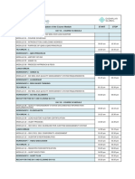 M01 Course Schedule