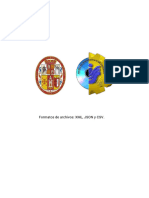 Formatos de Archivos XML, Json, CSV