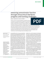 Restoring Sensorimotor Function Through Intracortical Interfaces: Progress and Looming Challenges