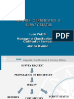 Reports Certificates Survey Status Rev.0