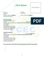 FCEC Resume Template