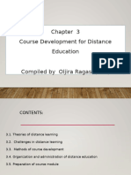 Distance Educationa and OL Chapter 3