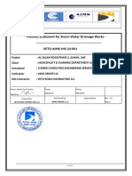 Method Statement For Excavation and Pipe Laying