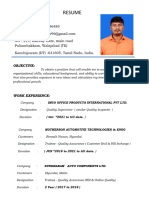 V. Bharathiraja - Resume