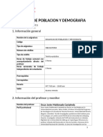 Guía de Asignatura Demografia