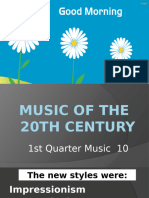 Music of The 20th Century-1st Quarter