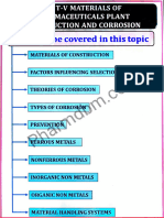 Pharmaceutical Engineering Unit 5