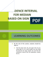 Confidence Interval For Median Based On Sign Test