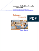 Full Download Database Concepts 6th Edition Kroenke Test Bank All Chapter 2024 PDF