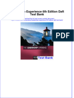 Full Download Leadership Experience 6th Edition Daft Test Bank All Chapter 2024 PDF