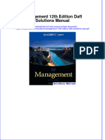 Full Download Management 12th Edition Daft Solutions Manual All Chapter 2024 PDF