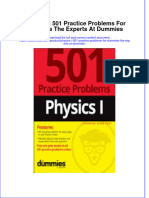 Full Download Physics I: 501 Practice Problems For Dummies The Experts at Dummies File PDF All Chapter On 2024