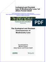 Full Download The Ecological and Societal Consequences of Biodiversity Loss 1st Edition Forest Isbell File PDF All Chapter On 2024