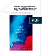 The Sensible and Intelligible Worlds: New Essays On Kant's Metaphysics and Epistemology Karl Schafer (Editor) Full Chapter Instant Download