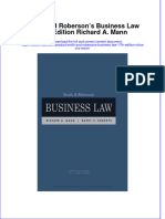 Full Download Smith and Roberson's Business Law 17th Edition Richard A. Mann File PDF All Chapter On 2024