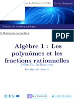 Algebre 1 Les Polynômes Et Les Fractions Rationnelles