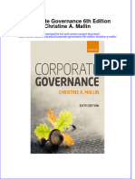 Full Download Corporate Governance 6th Edition Christine A. Mallin File PDF All Chapter On 2024