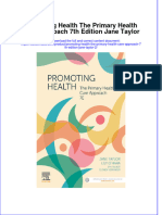 Full Download Promoting Health The Primary Health Care Approach 7th Edition Jane Taylor File PDF All Chapter On 2024