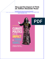 Climate Politics and The Impact of Think Tanks 1st Ed. Edition Alexander Ruser Full Chapter Instant Download