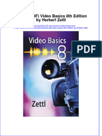 (Ebook PDF) Video Basics 8th Edition by Herbert Zettl Full Chapter Instant Download