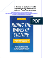 Riding The Waves of Culture, Fourth Edition: Understanding Diversity in Global Business Fons Trompenaars Full Chapter Instant Download