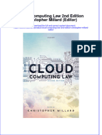 Full Download Cloud Computing Law 2nd Edition Christopher Millard (Editor) File PDF All Chapter On 2024