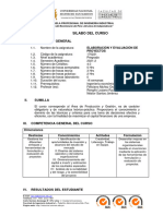 Silabo ELABORACIÓN Y EVALUACIÓN DE PROYECTOS 2021-II