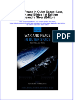 Full Download War and Peace in Outer Space: Law, Policy, and Ethics 1st Edition Cassandra Steer (Editor) File PDF All Chapter On 2024