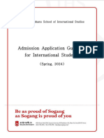 Sogang GSIS - Spring 2024 Admission Guideline 3