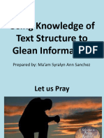 MELC2 Using Knowledge of Text Sructure To Glean Information