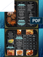 Menu Pizzeria Actualizado