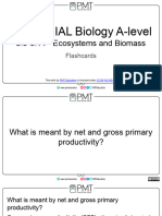 Flashcards - Topic 5.9-5.14 Ecosystems and Biomass - Edexcel IAL Biology A-Level