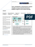 Clinical Translational Med - 2022 - Qian - Integrated Microbiome Metabolome and Proteome Analysis Identifies A Novel