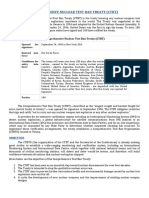 Comprehensive Nuclear Test Ban Treaty CT