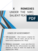 Tax Remedies Nirc Salient Featuresc