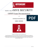 OSWP Exam Report Template