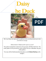 Daisy The Duck Crochet Pattern