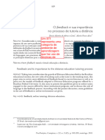 O Feedback e Sua Importância No Processo de Tutoria A Distância1