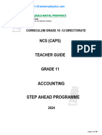 KZN Accounting Grade 11 STEP AHEAD Teacher Document 2024