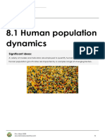 8.1 Human Population Dynamics