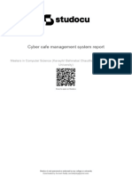 Cyber Cafe Management System Report