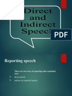 Direct and Indirect Speech