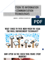 ETECH 1Q LESSON 1 Getting To Know ICT